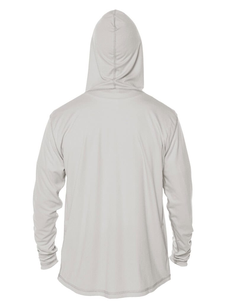 White hoodie with "Eyes To The Horizon" design for awareness and support.