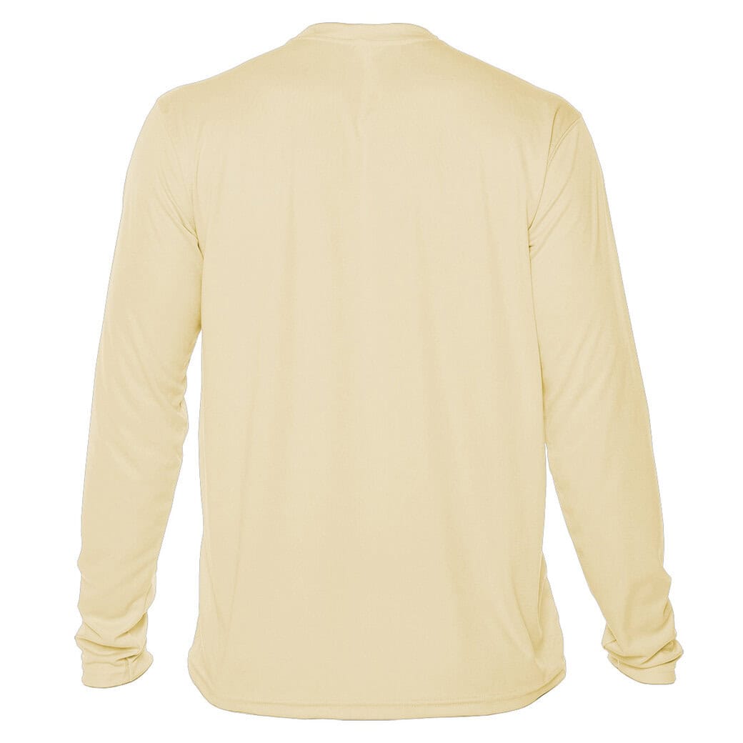 Long-sleeve beige shirt for awareness and support.