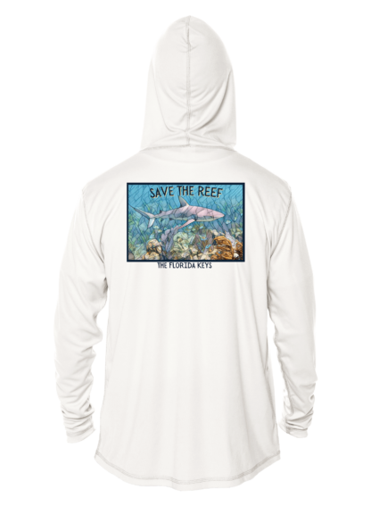 Reef Relief - Shark Mosaic - UPF 50+ Hoodie