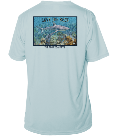 Reef Relief - Shark Mosaic - UPF 50+ Short Sleeve - Image 5