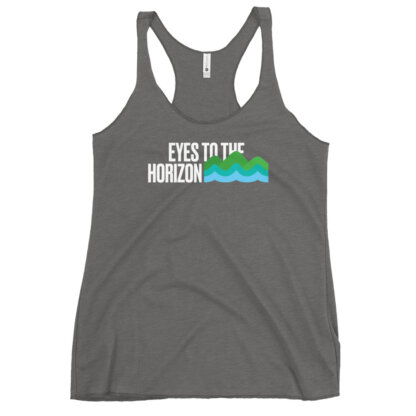 Eyes To The Horizon – Women's Racerback Tank - Image 18