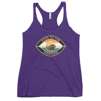 Eyes To The Horizon – Horizon Eye – Women's Racerback Tank - Image 10