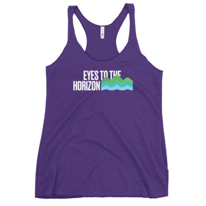 Eyes To The Horizon – Women's Racerback Tank - Image 10