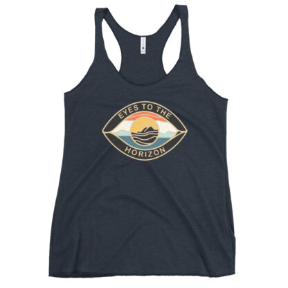 Eyes To The Horizon – Horizon Eye – Women's Racerback Tank - Image 4
