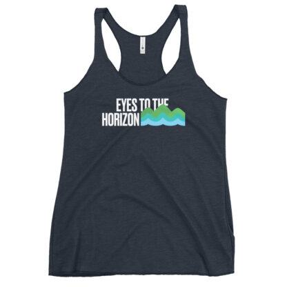 Eyes To The Horizon – Women's Racerback Tank - Image 4