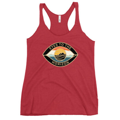 Eyes To The Horizon – Horizon Eye – Women's Racerback Tank - Image 12