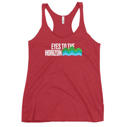 Eyes To The Horizon – Women's Racerback Tank - Image 12