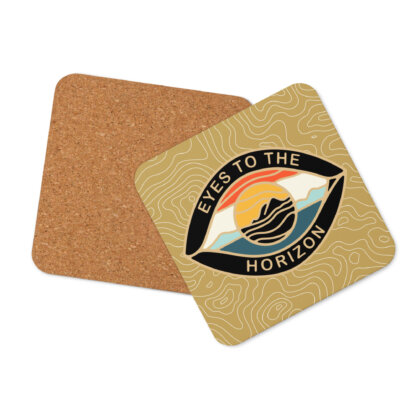 Eyes To The Horizon – Horizon Eye – Cork-back coaster