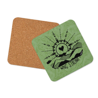 WNC Strong – Cork-back coaster
