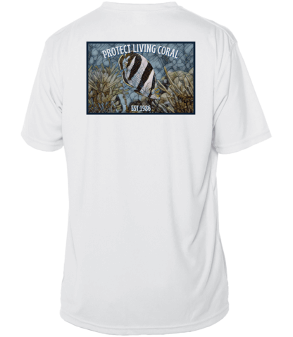 Reef Relief - Banded Butterfly Mosaic - UPF 50+ Short Sleeve