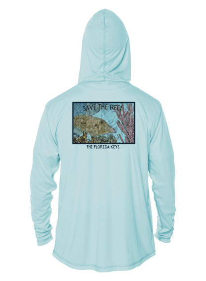 Reef Relief - Filefish Mosaic - UPF 50+ Hoodie - Image 5