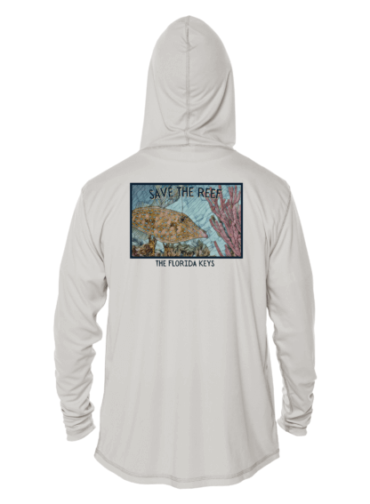 Reef Relief - Filefish Mosaic - UPF 50+ Hoodie - Image 3